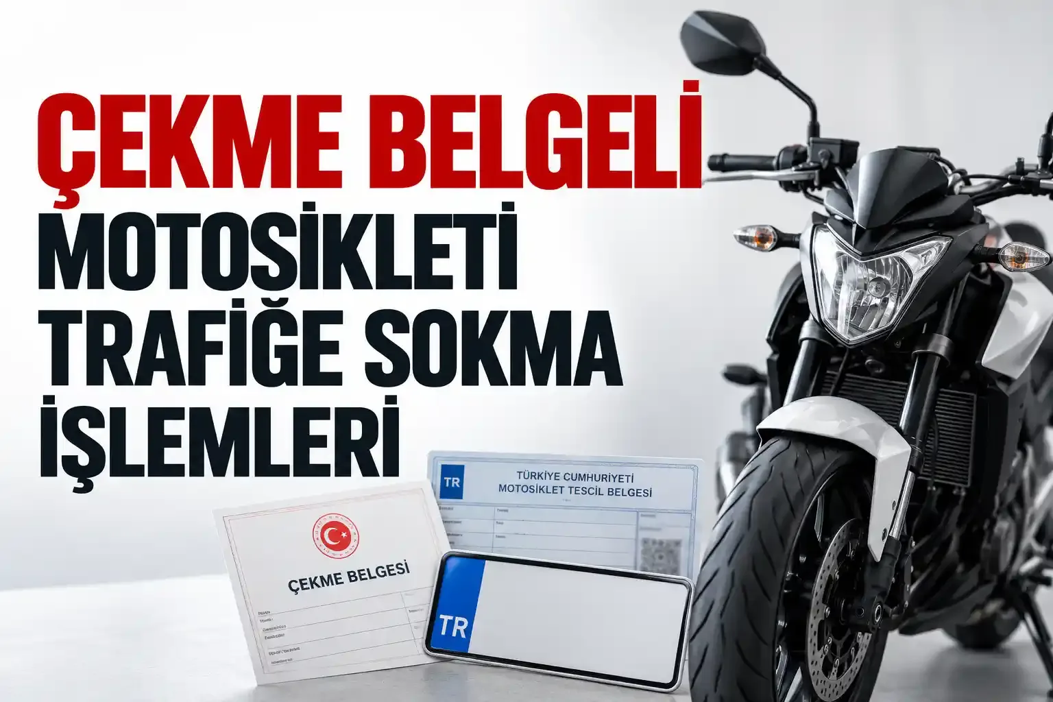 Çekme Belgeli Motosiklet Trafiğe Nasıl Çıkarılır? 2026 Muayene, Sigorta, Ruhsat ve Plaka İşlemleri