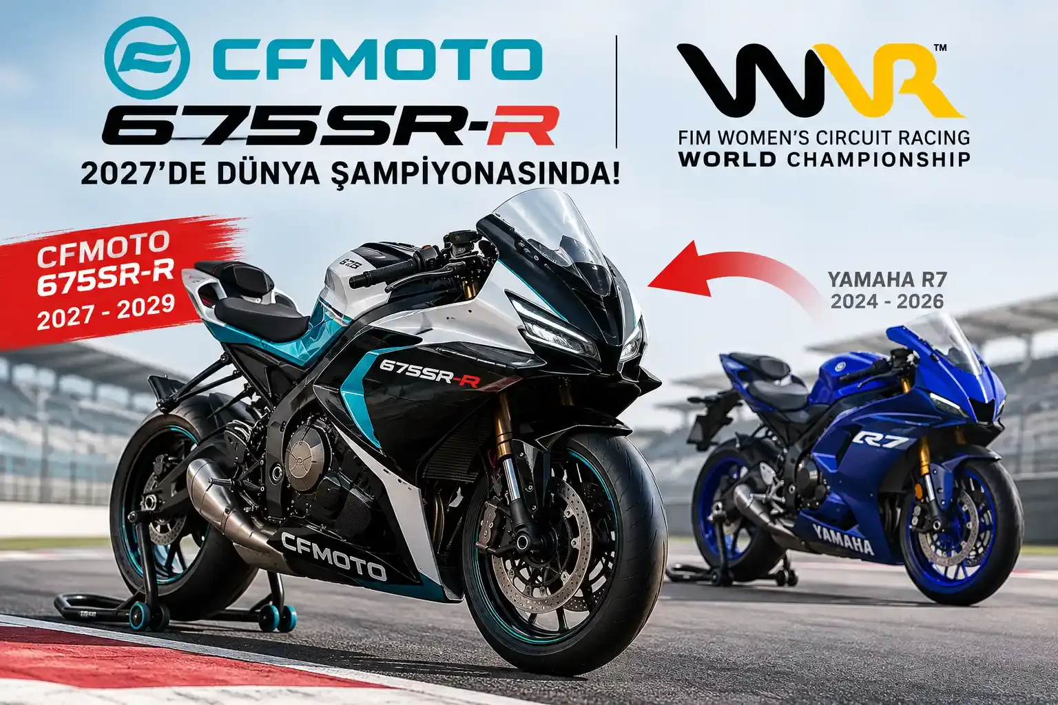 CFMOTO 675SR-R, Yamaha R7'nin Yerini Alıyor! 2027'de Dünya Şampiyonasında Çinli Motosiklet Dönemi