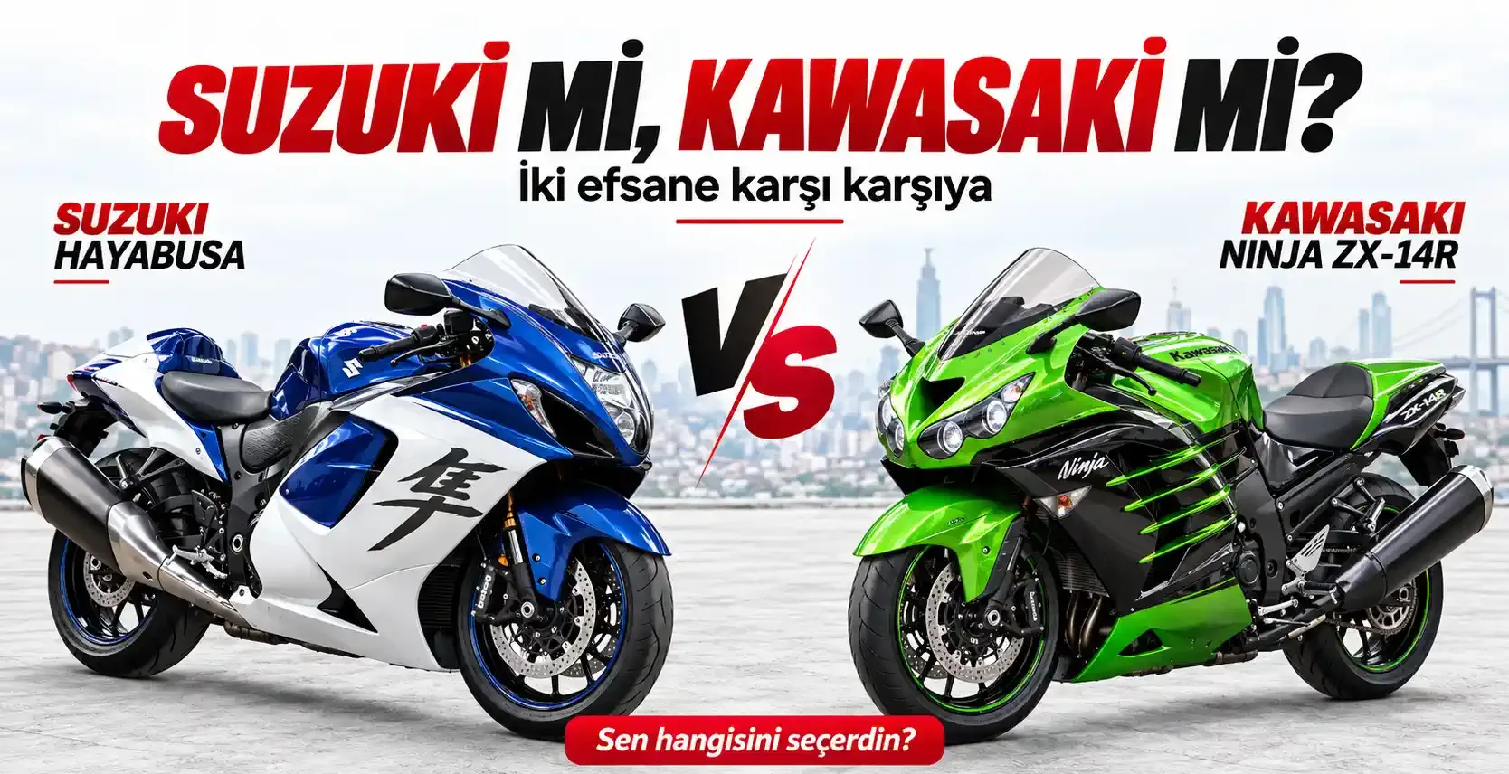 Suzuki Hayabusa mı Kawasaki Ninja ZX-14R mı? Teknik Özellikler, Performans ve Türkiye Fiyat Karşılaştırması