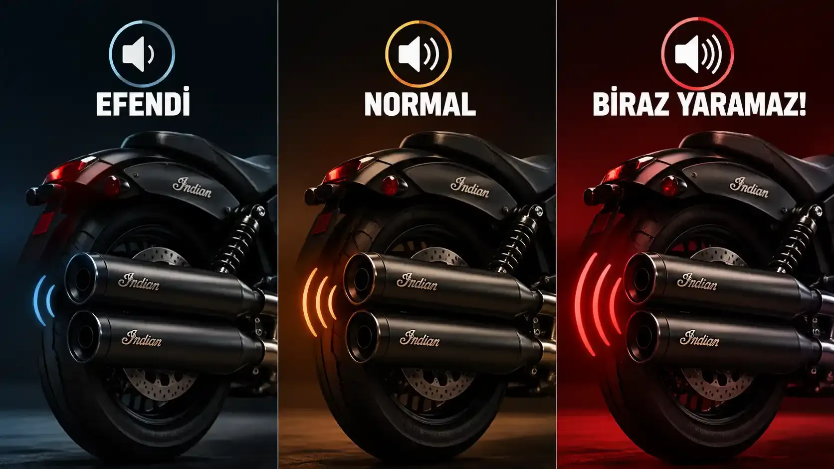 Indian Motosikletlerde Üç Farklı Egzoz Sesi! Tek Tuşla Sessizden Kükremeye