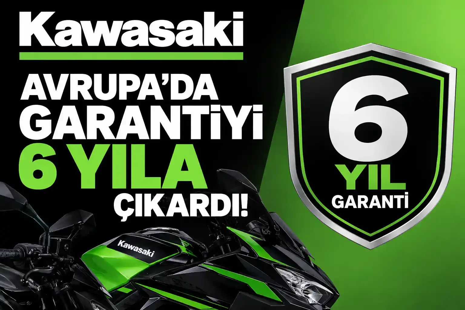 Kawasaki Avrupa'da Garantiyi 6 Yıla Çıkardı