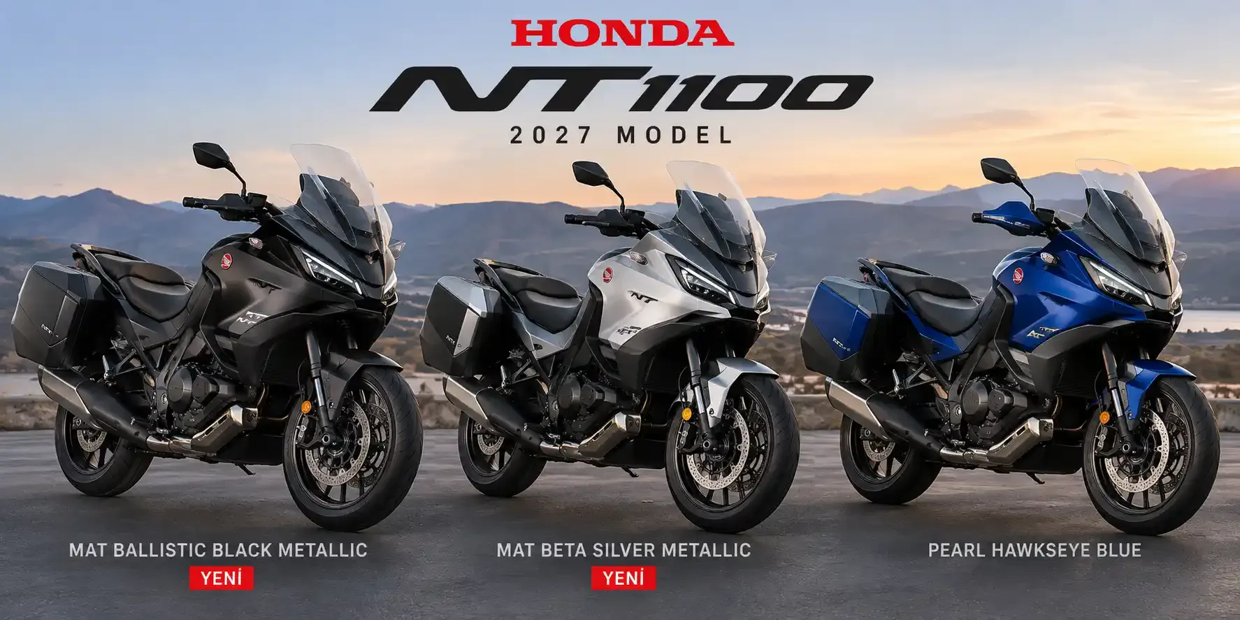 2027 Honda NT1100 Yenilendi: Üç Renk Seçeneği Açıklandı!