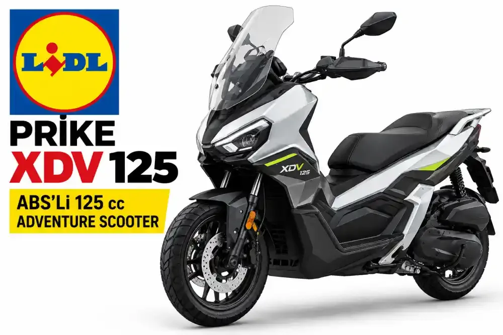 Lidl'de Bir Motosiklet Daha: ABS'li 125 cc Adventure Scooter, 540 Km Menzil!