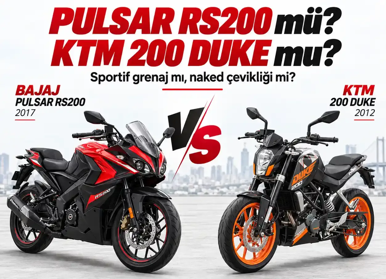 Bajaj Pulsar RS200 mü, KTM 200 Duke mu? Teknik Özellikler, Performans ve İkinci El Fiyat Karşılaştırması