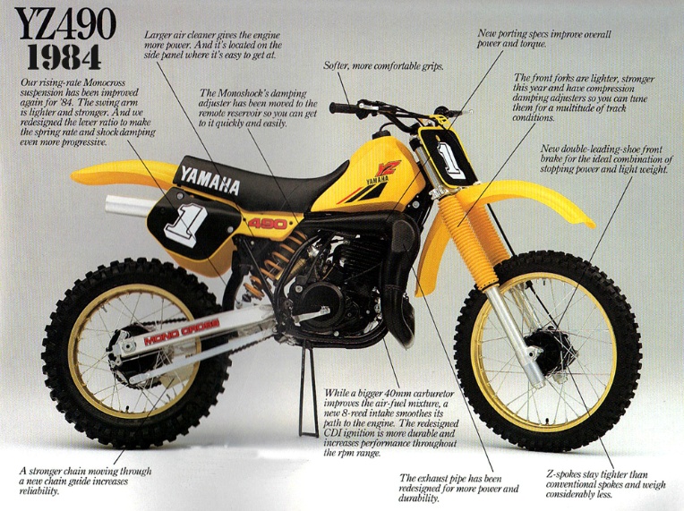 1984 yamaha yz490