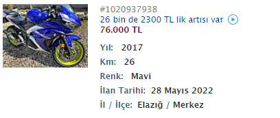 50.000 TL - 80.000 TL Bütçeye göre Süpersport Motosikletler