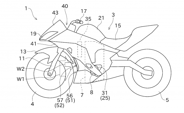 kawasaki zx 4r patent