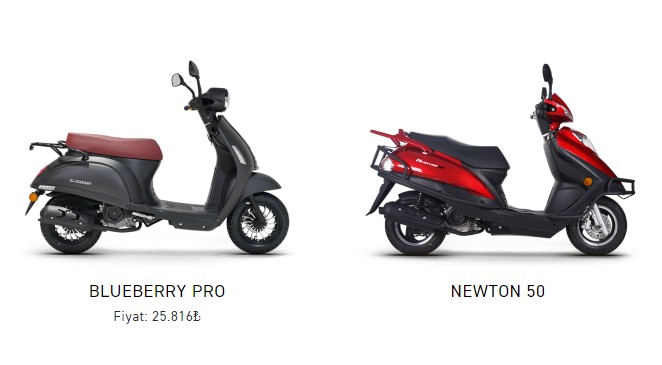 Kuba 2023 Nisan Scooter Fiyatları, blueberry pro, newton 50