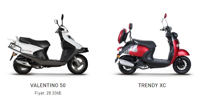 Kuba 2023 Nisan Scooter Fiyatları, valentino 50, trendy xc