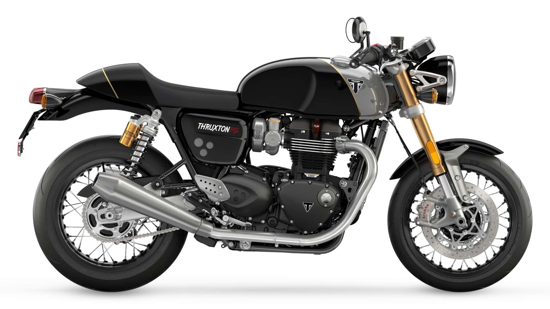 2024 triumph bonneville thruxton rs jet black sil