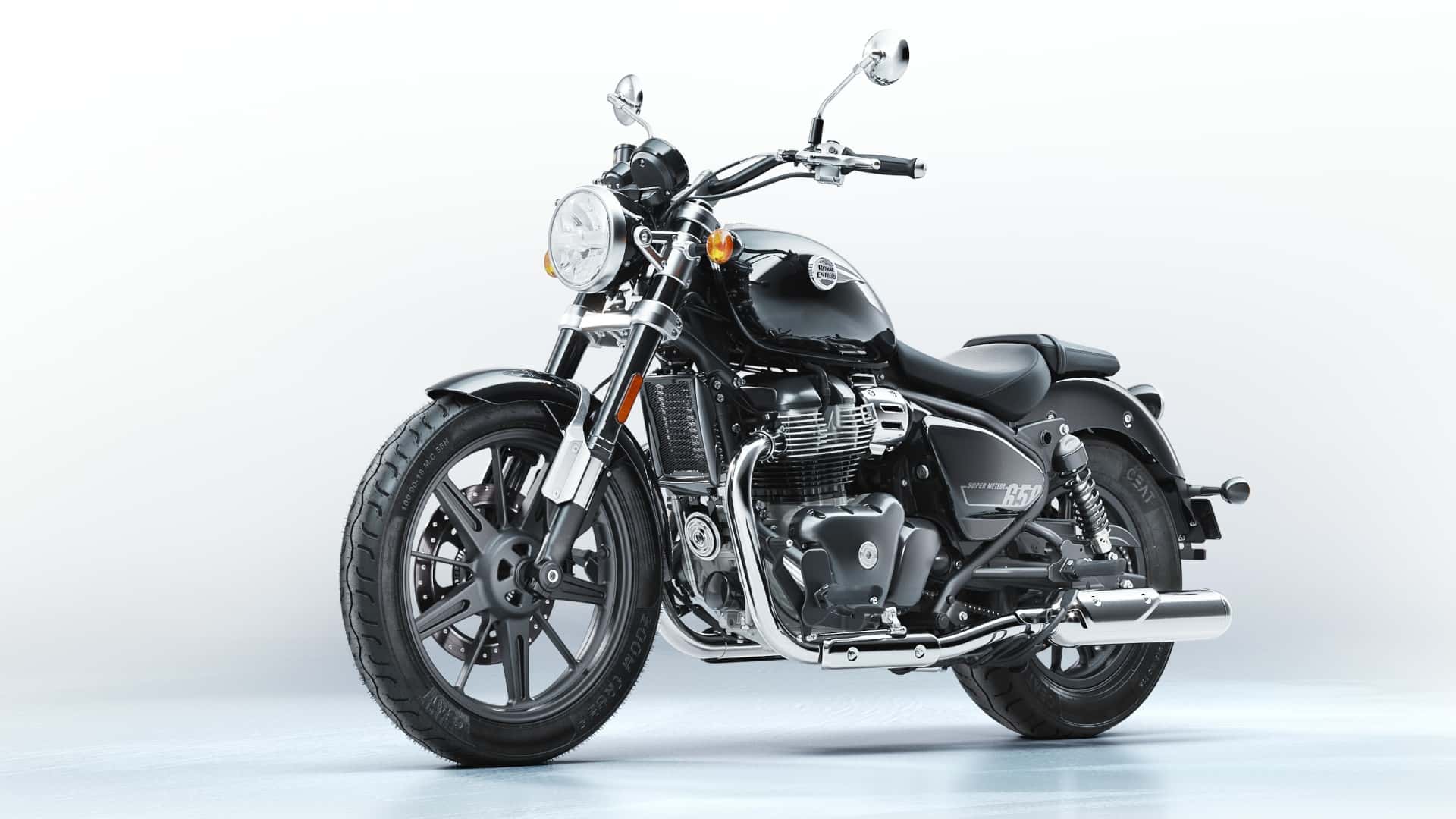 2023 Royal Enfield Super Meteor 650 astral-black-left-angle