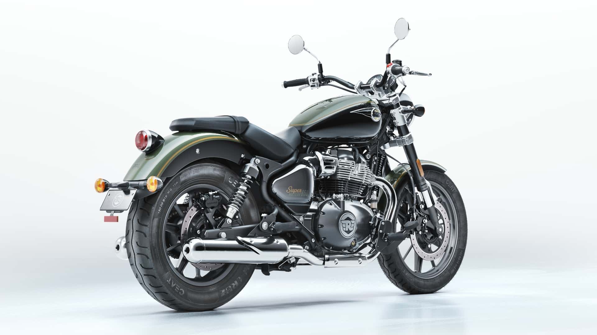 2023 royal enfield super meteor 650 interstellar green right a2