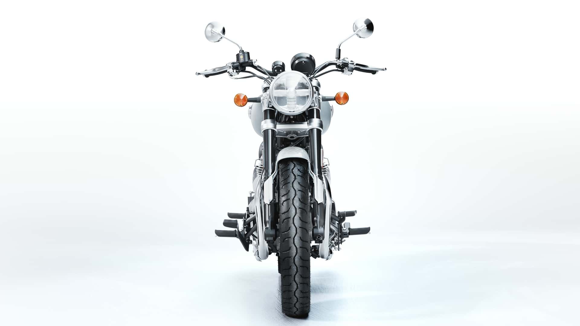 2023 royal enfield super meteor 650 interstellar grey front