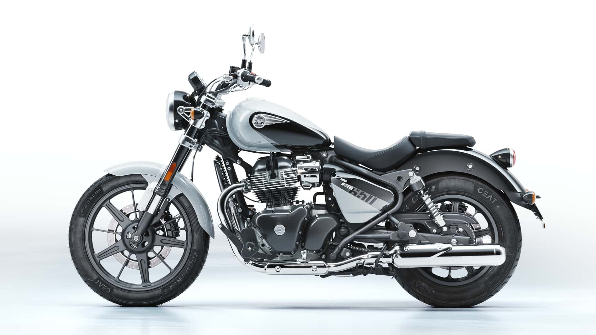 2023 royal enfield super meteor 650 interstellar grey left