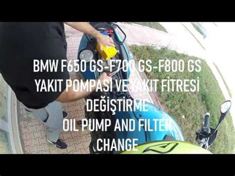 2012bmw f650 gs yağ değişimi