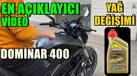 dominar 400 yağ değişimi