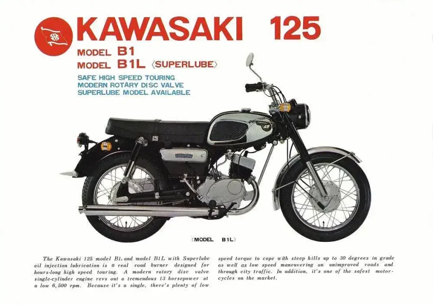 Kawasaki 125cc motosikletler tarihi