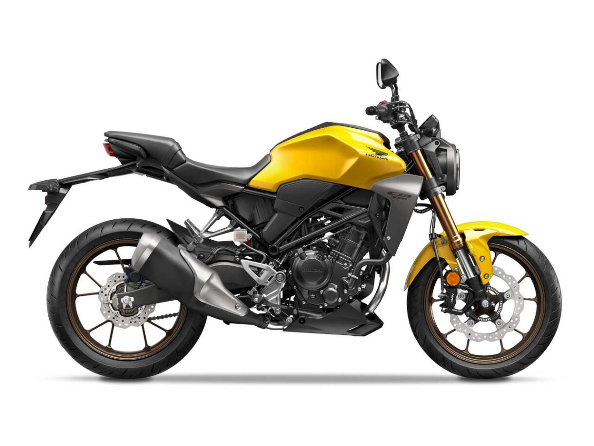 25 Honda CB300R Pearl Dusk Yellow