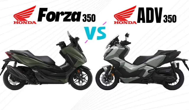 2025 Honda Forza 350 vs Honda ADV350