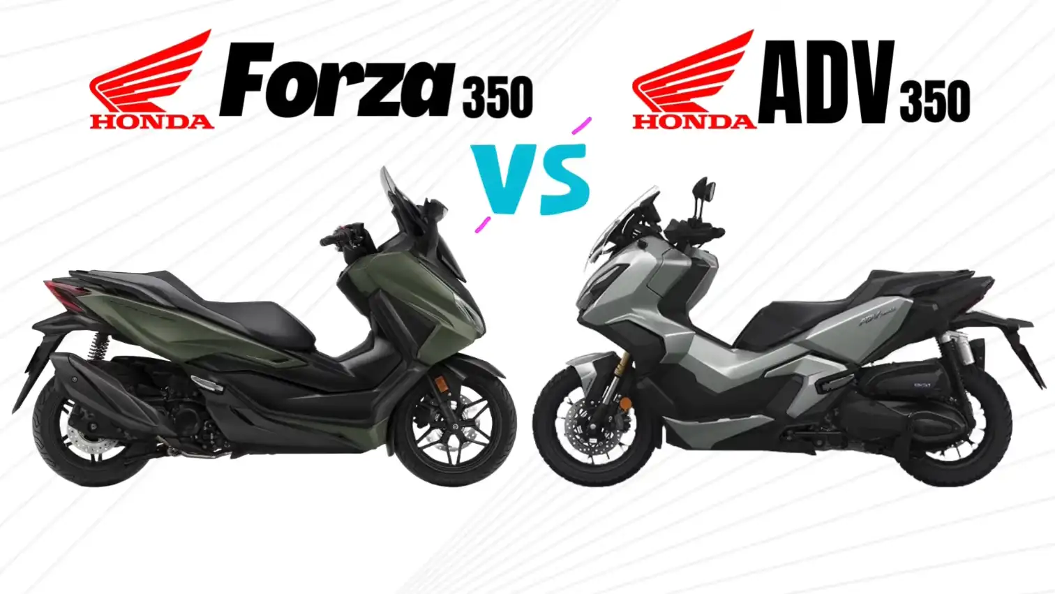 2025 Honda Forza 350 vs Honda ADV350