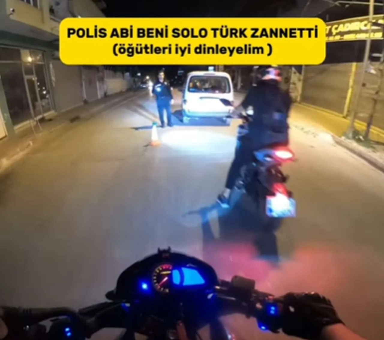 Polis Solo Türk Sanıp, Öğüt verdi